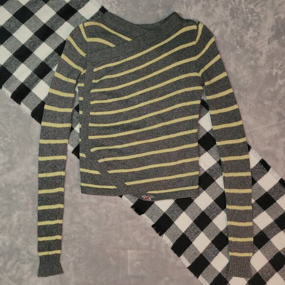 XS | Hollister | Striped Knit Open Flow Cardigan - Picture 3 of 6